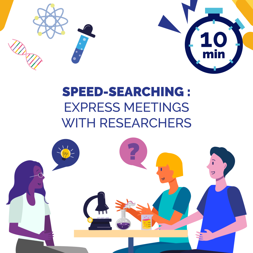 Speed dating on science topics - Find out about research on and its contribution to sustainable development.