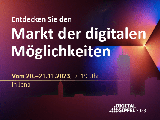 Kommt vorbei am Markt der digitalen Möglichkeiten.